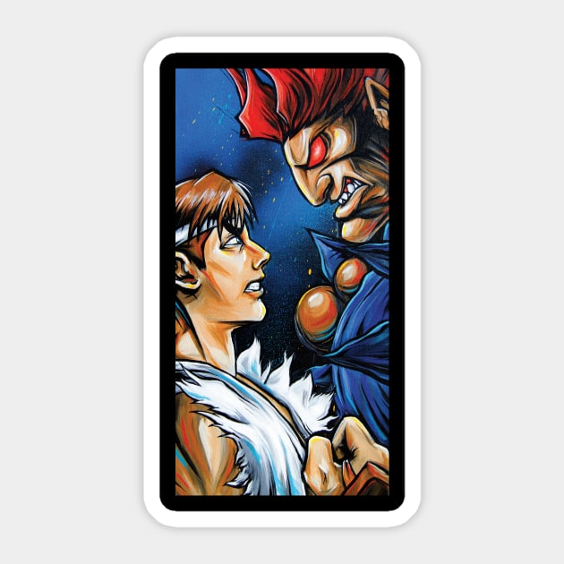 Ryu Akuma Sticker by Lopan4000